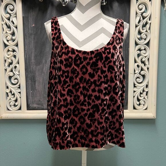 J. Crew Pink and Black Leopard Print Camisole - Picture 1 of 8